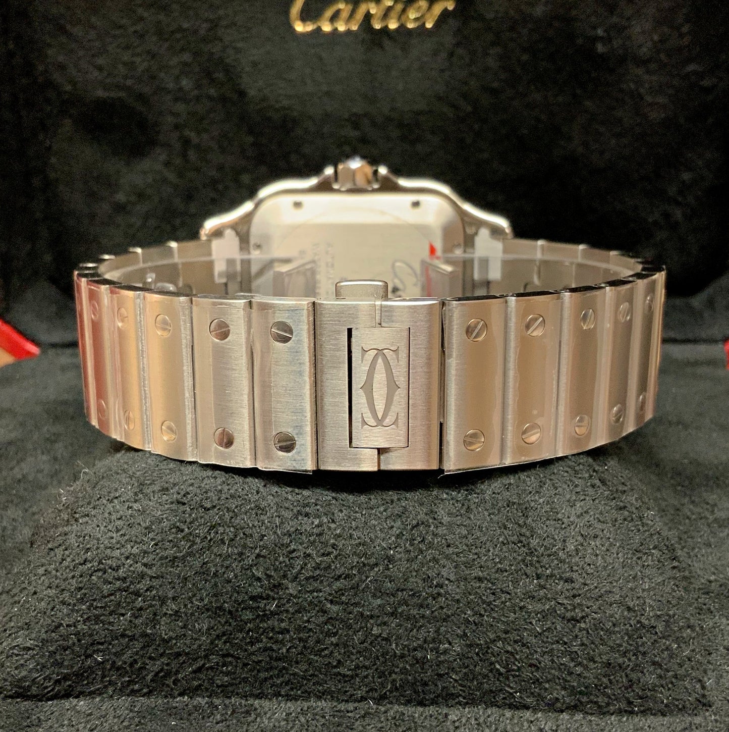 Cartier replica Santos De Cartier WSSA0009 Large Size white dial