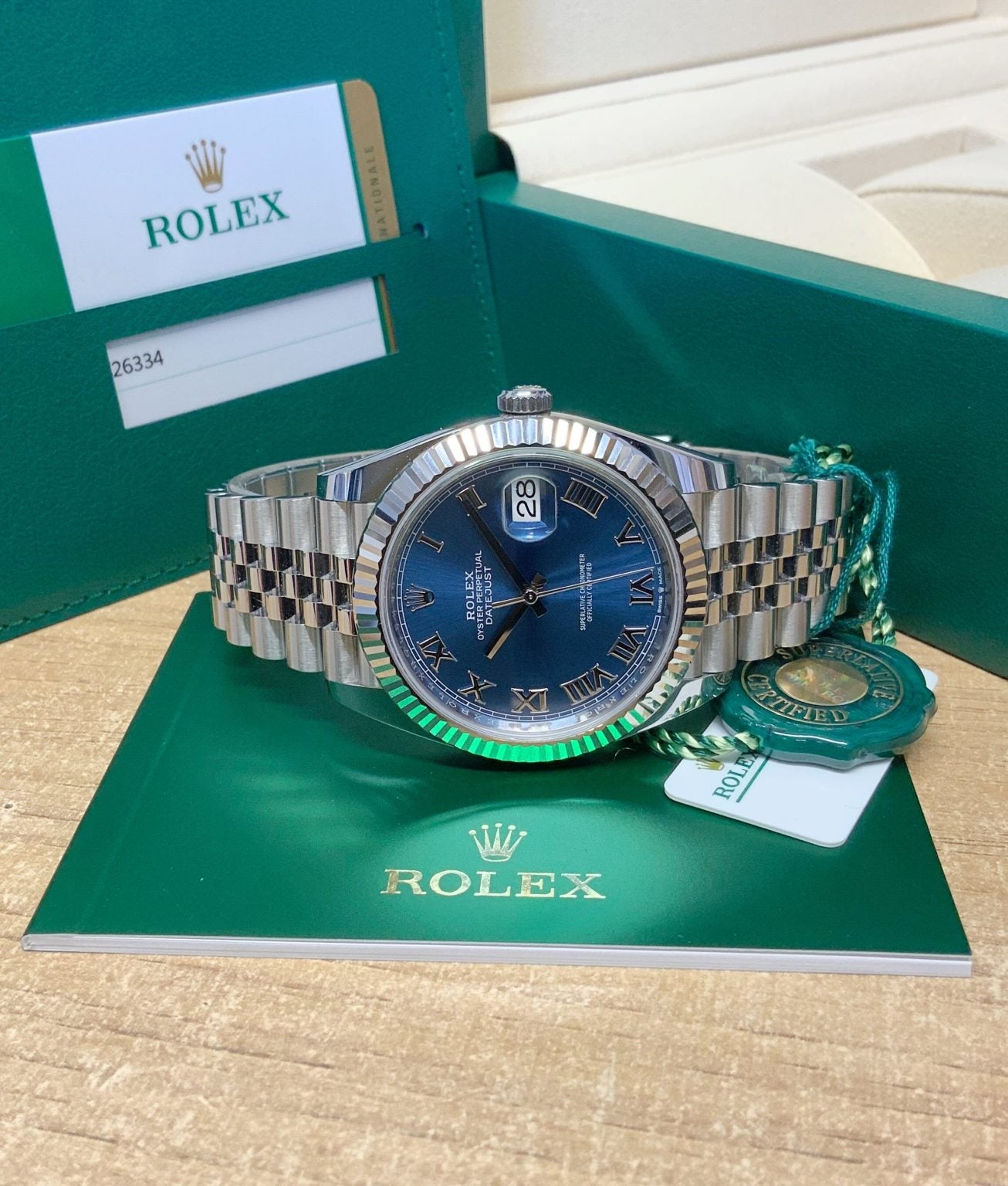 Rolex replica Datejust 41mm 126334 Blue Dial