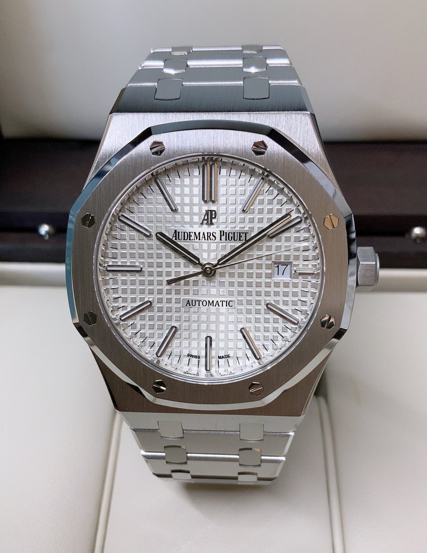 Audemars Piguet replica royal oak jumbo argentèè dial big size 41mm orologio replica copia lusso