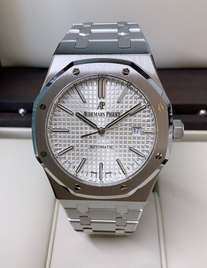 Audemars Piguet replica royal oak jumbo argentèè dial big size 41mm orologio replica copia lusso