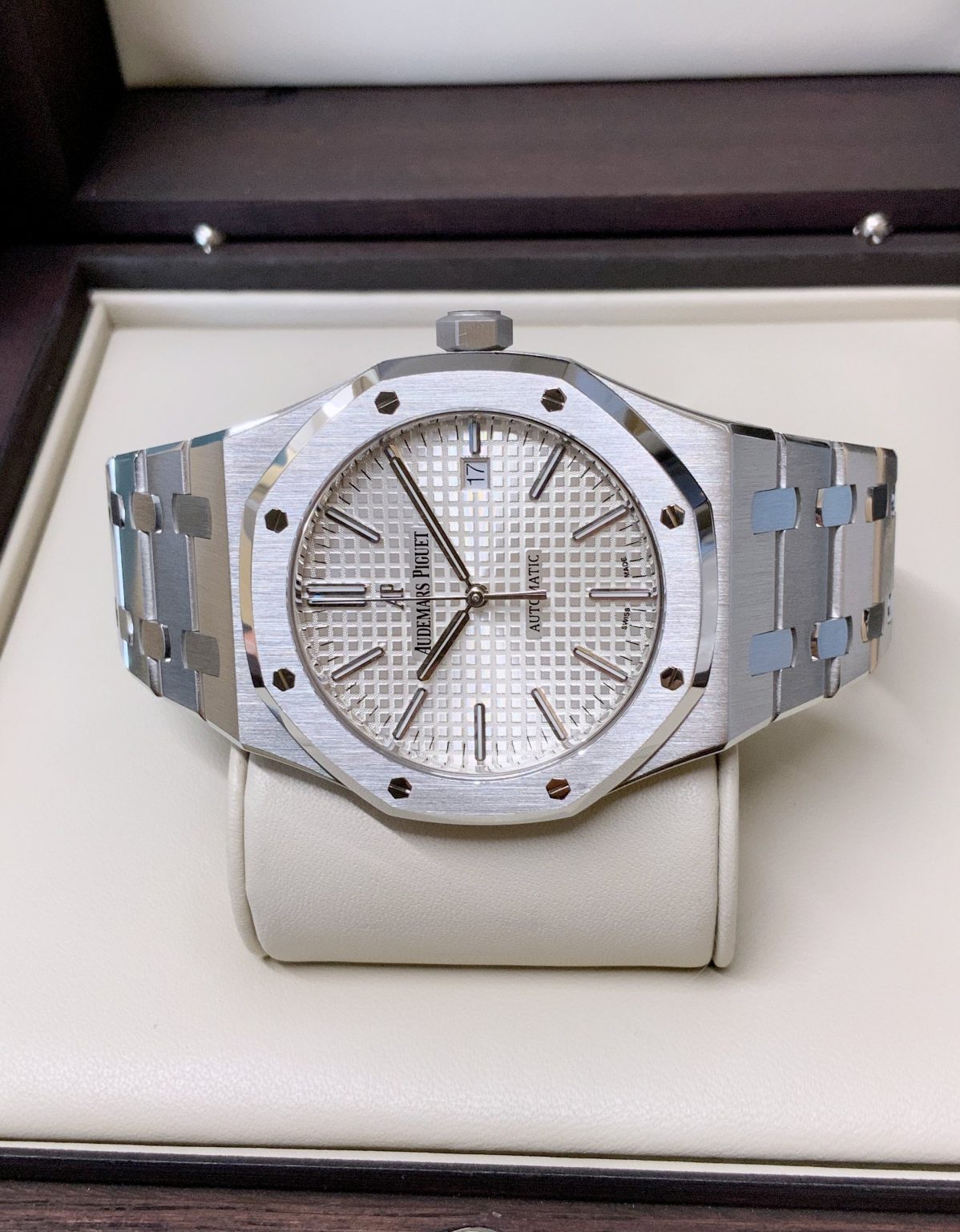 Audemars Piguet replica royal oak jumbo argentèè dial big size 41mm orologio replica copia lusso