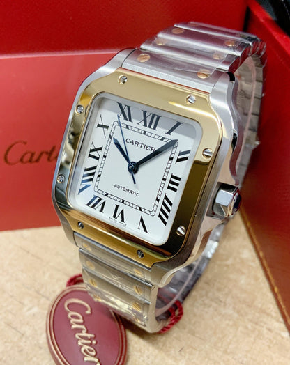 Cartier replica Santos 100 acciaio oro big size