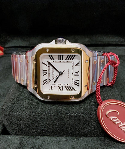 Cartier replica Santos 100 acciaio oro big size