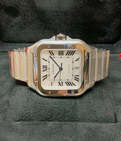 Cartier replica Santos De Cartier WSSA0009 Large Size white dial