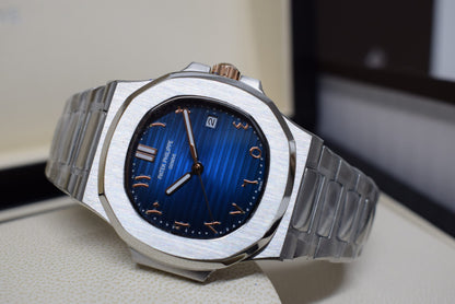 Patek Philippe replica nautilus 5711 blue arabic dial acciaio