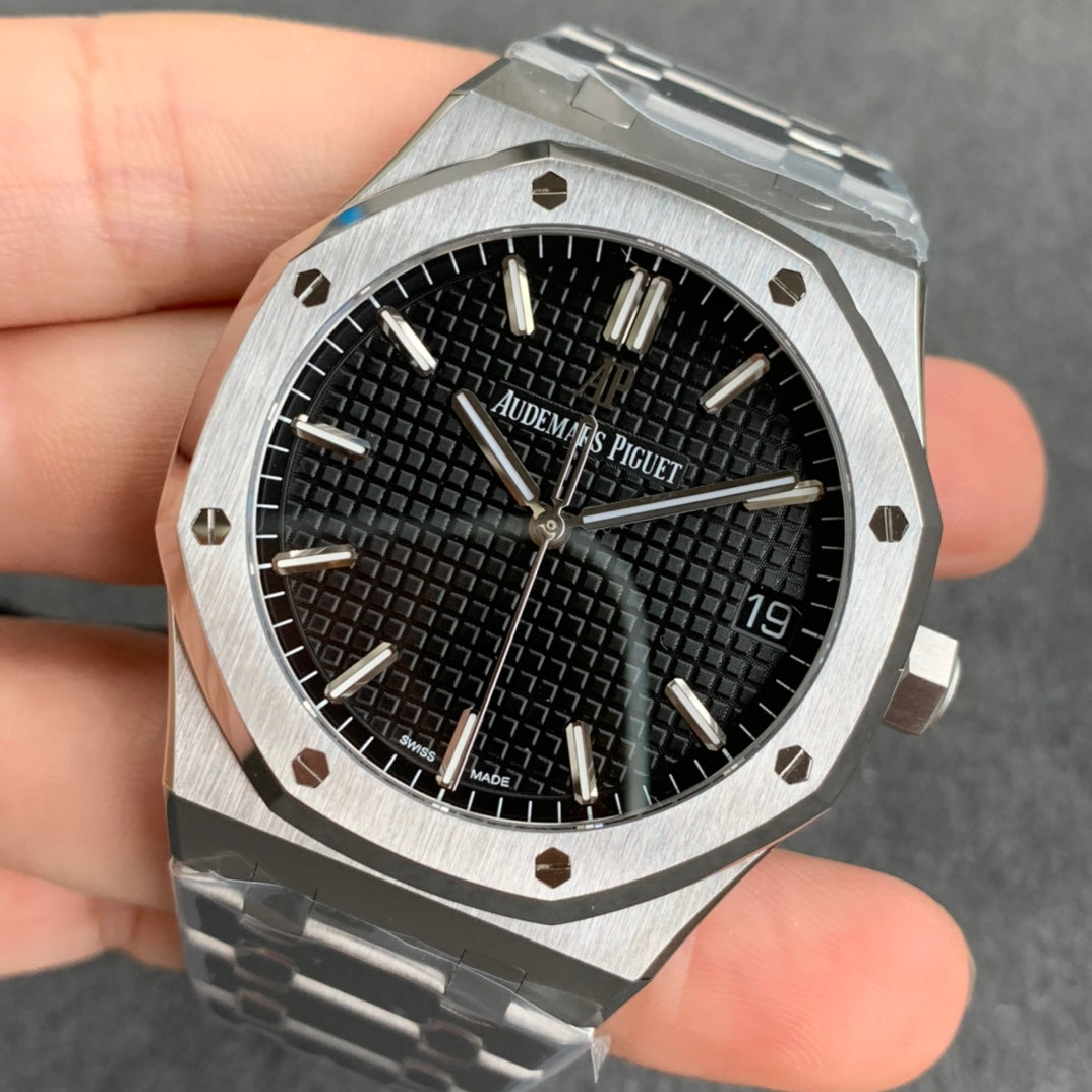 Audemars Piguet replica royal oak jumbo black dial orologio replica copia lusso