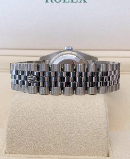 Rolex replica Datejust 41mm 116334 Silver Diamond centenary dial