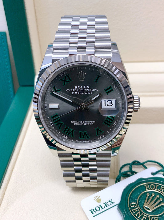 Rolex replica Datejust 36mm 126234 Wimbledon Dial acciaio