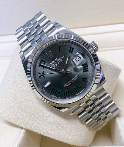 Rolex replica Datejust 36mm 126234 Wimbledon Dial acciaio