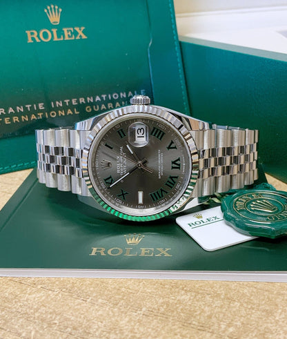 Rolex replica Datejust 36mm 126234 Wimbledon Dial acciaio