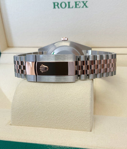 Rolex replica Datejust 41 126331 Bi-Colour Wimbledon Dial rose gold