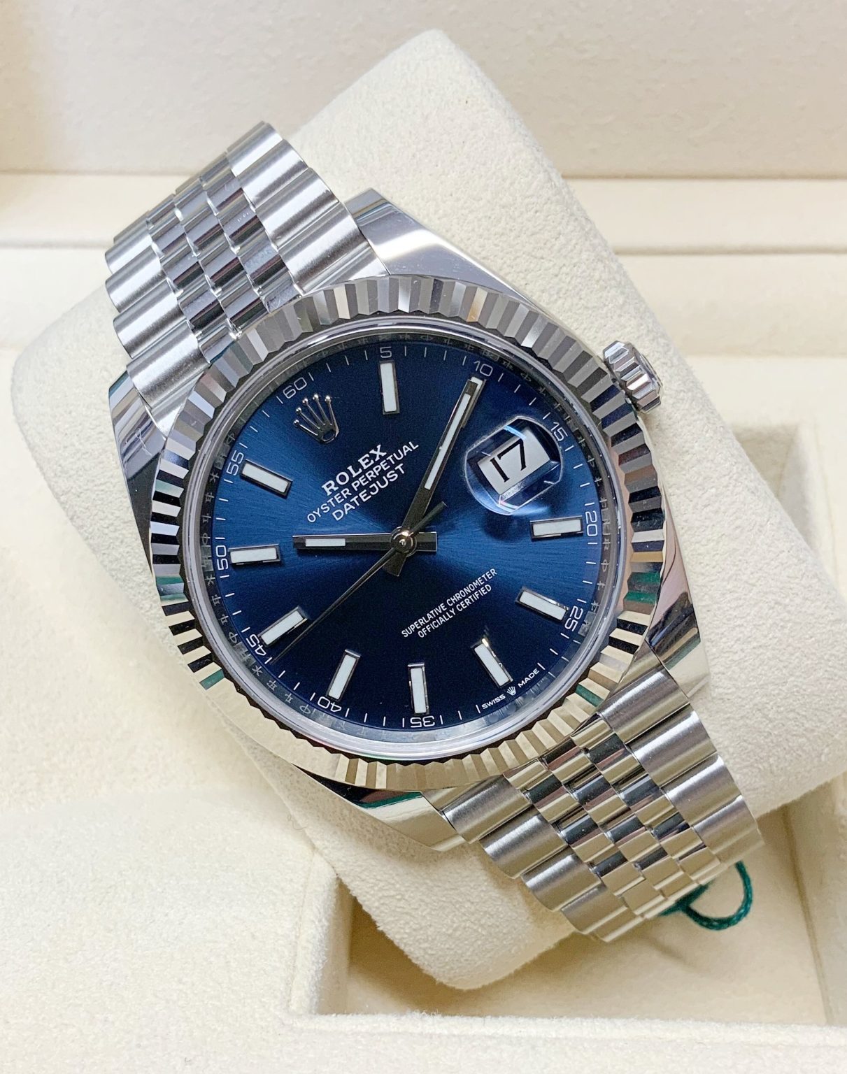 Rolex replica Datejust 41mm 126334 Blue Dial indici
