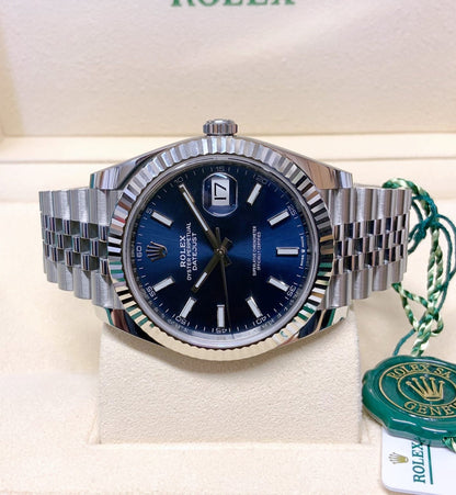 Rolex replica Datejust 41mm 126334 Blue Dial indici