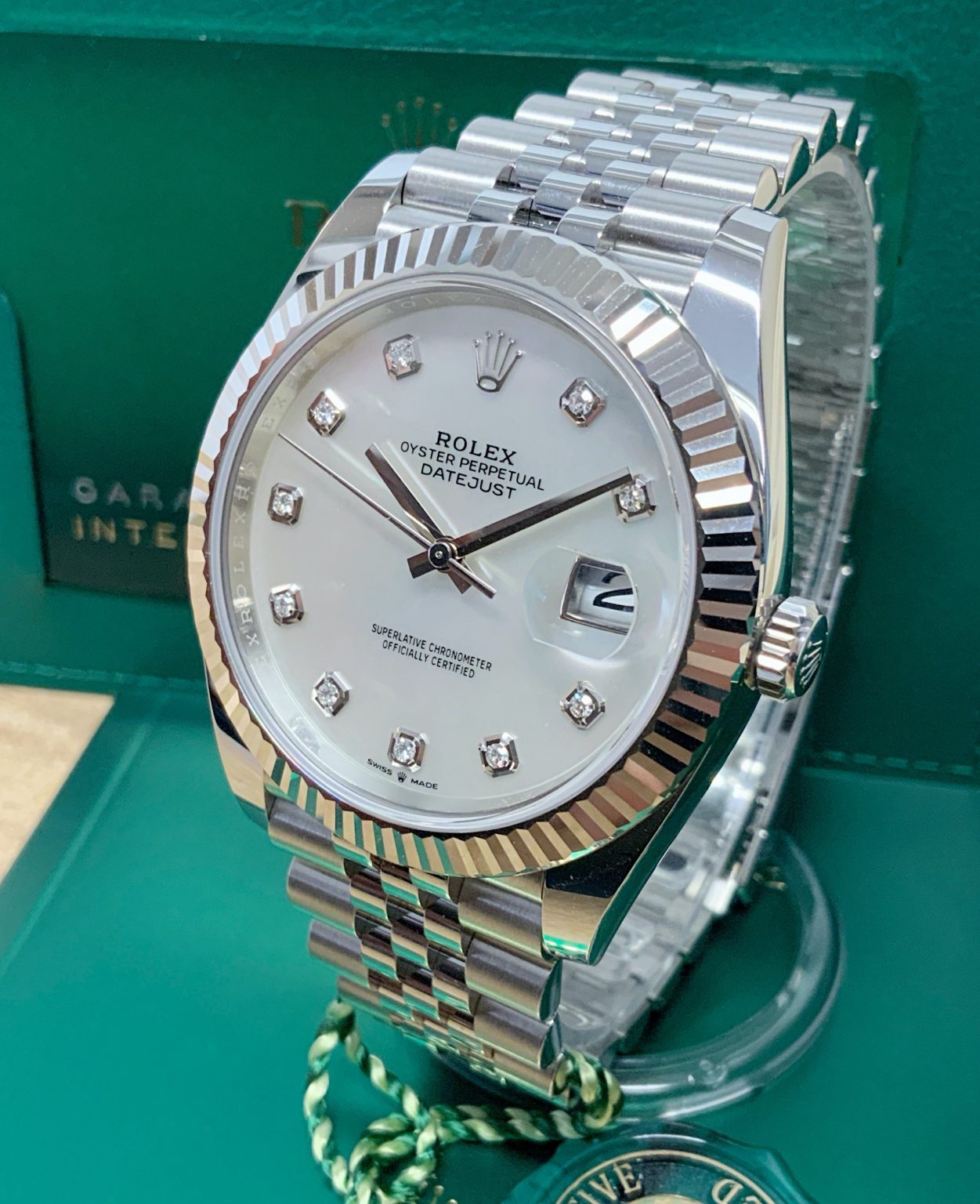 Rolex replica Datejust 41mm 126334 mop Diamond