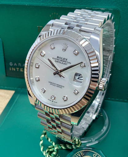 Rolex replica Datejust 41mm 126334 mop Diamond