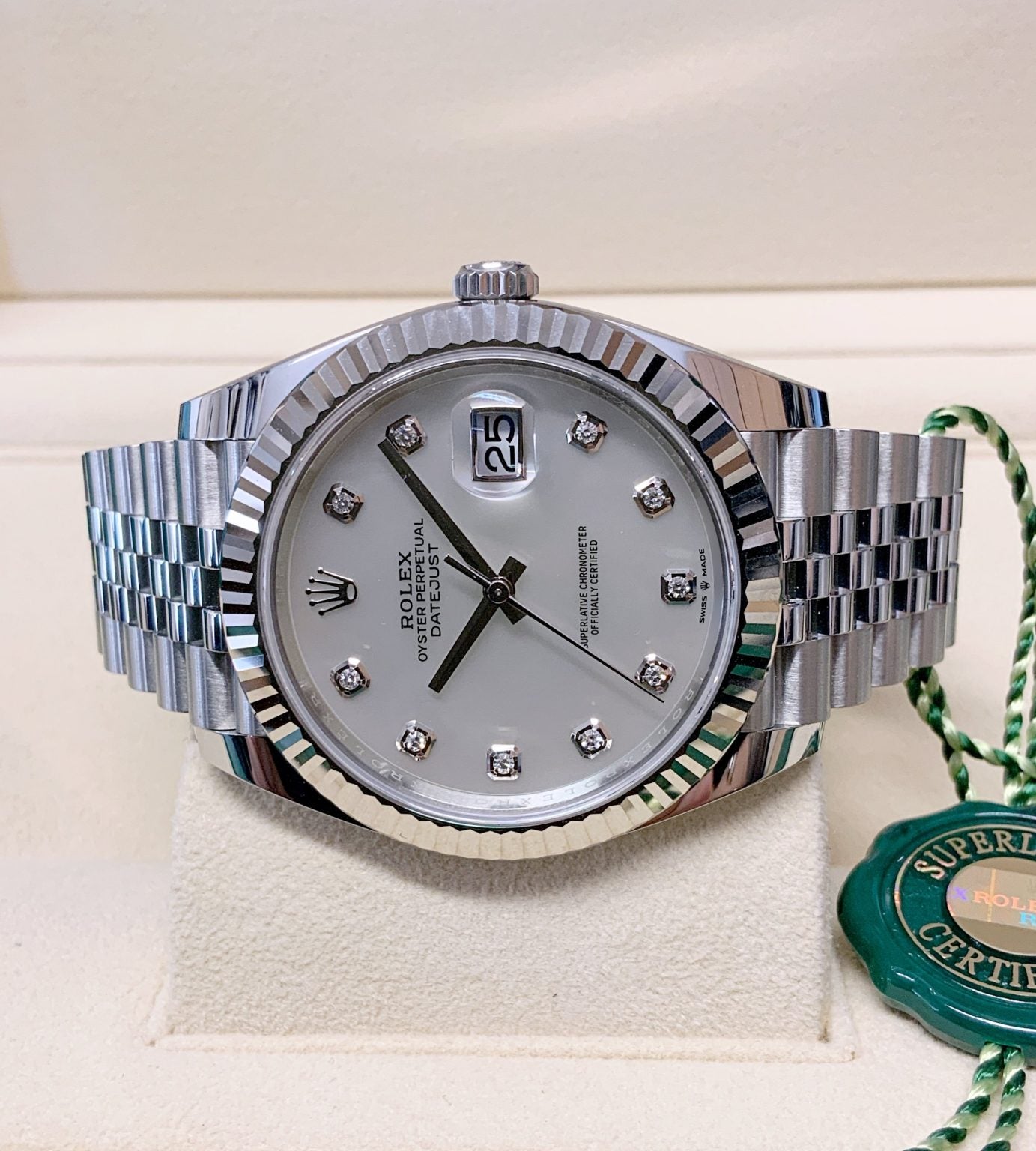 Rolex replica Datejust 41mm 126334 mop Diamond