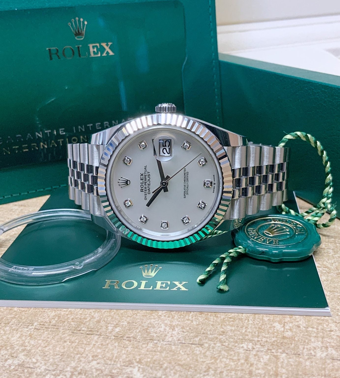 Rolex replica Datejust 41mm 126334 mop Diamond