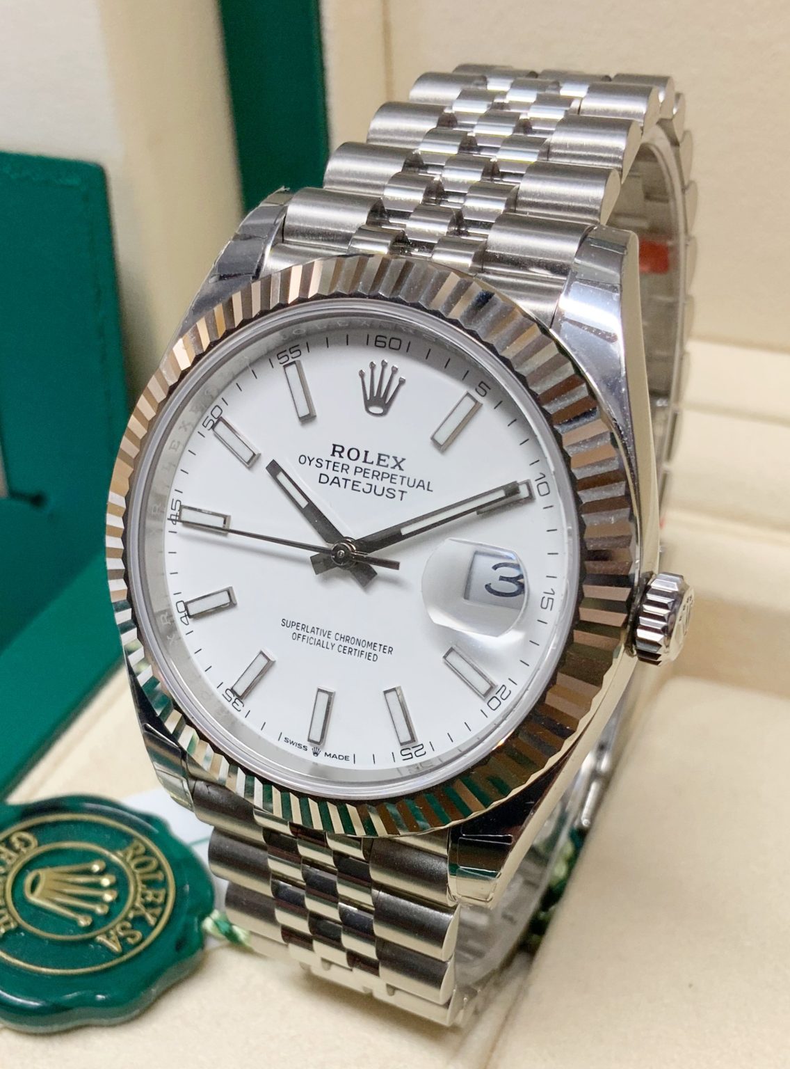 Rolex replica Datejust 41mm 126334 White Dial