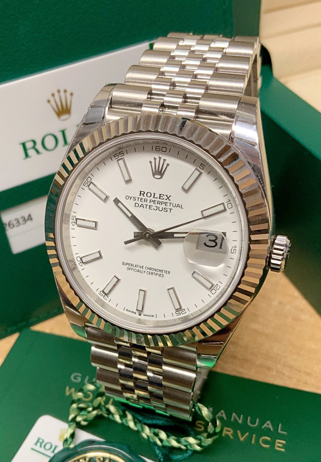 Rolex replica Datejust 41mm 126334 White Dial
