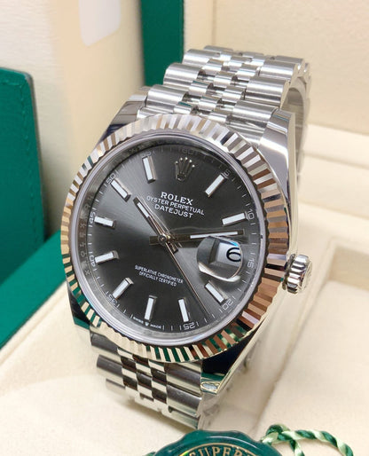 Rolex replica Datejust 41mm 126334 jubilee Slate Dial