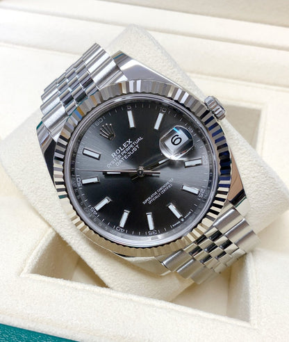 Rolex replica Datejust 41mm 126334 jubilee Slate Dial