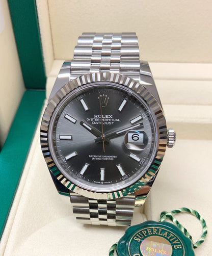 Rolex replica Datejust 41mm 126334 jubilee Slate Dial
