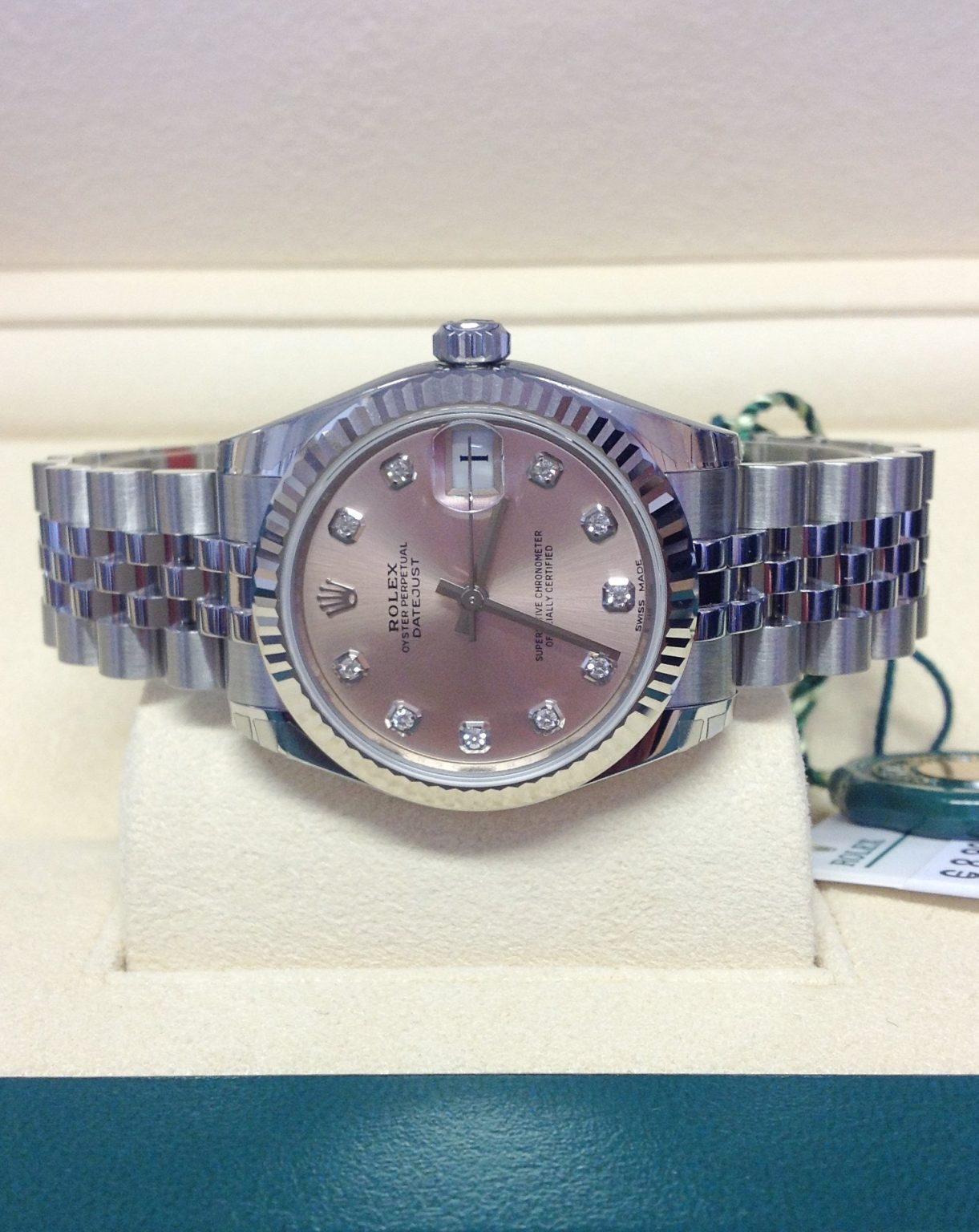 Rolex replica Datejust Lady 31 178274 pink diamond dial