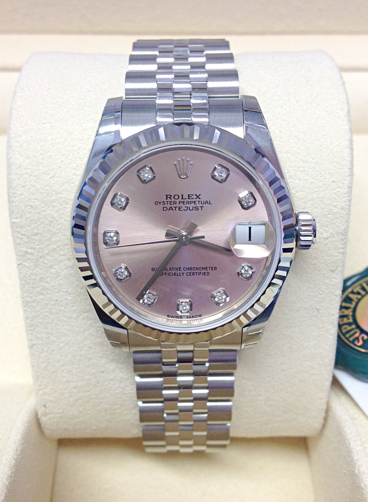 Rolex replica Datejust Lady 31 178274 pink diamond dial
