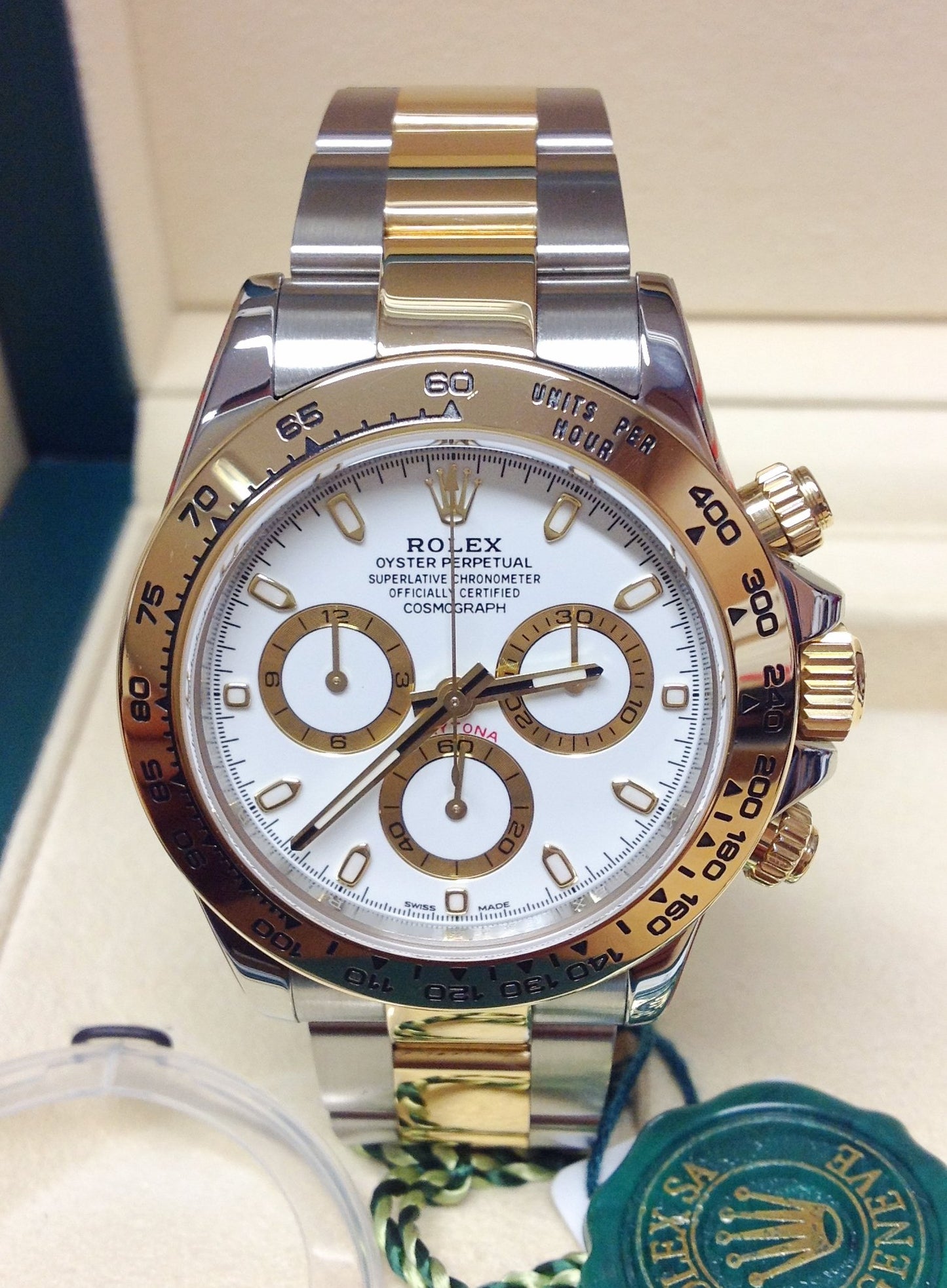Rolex replica Daytona 116503 Bi-Colour White Dial