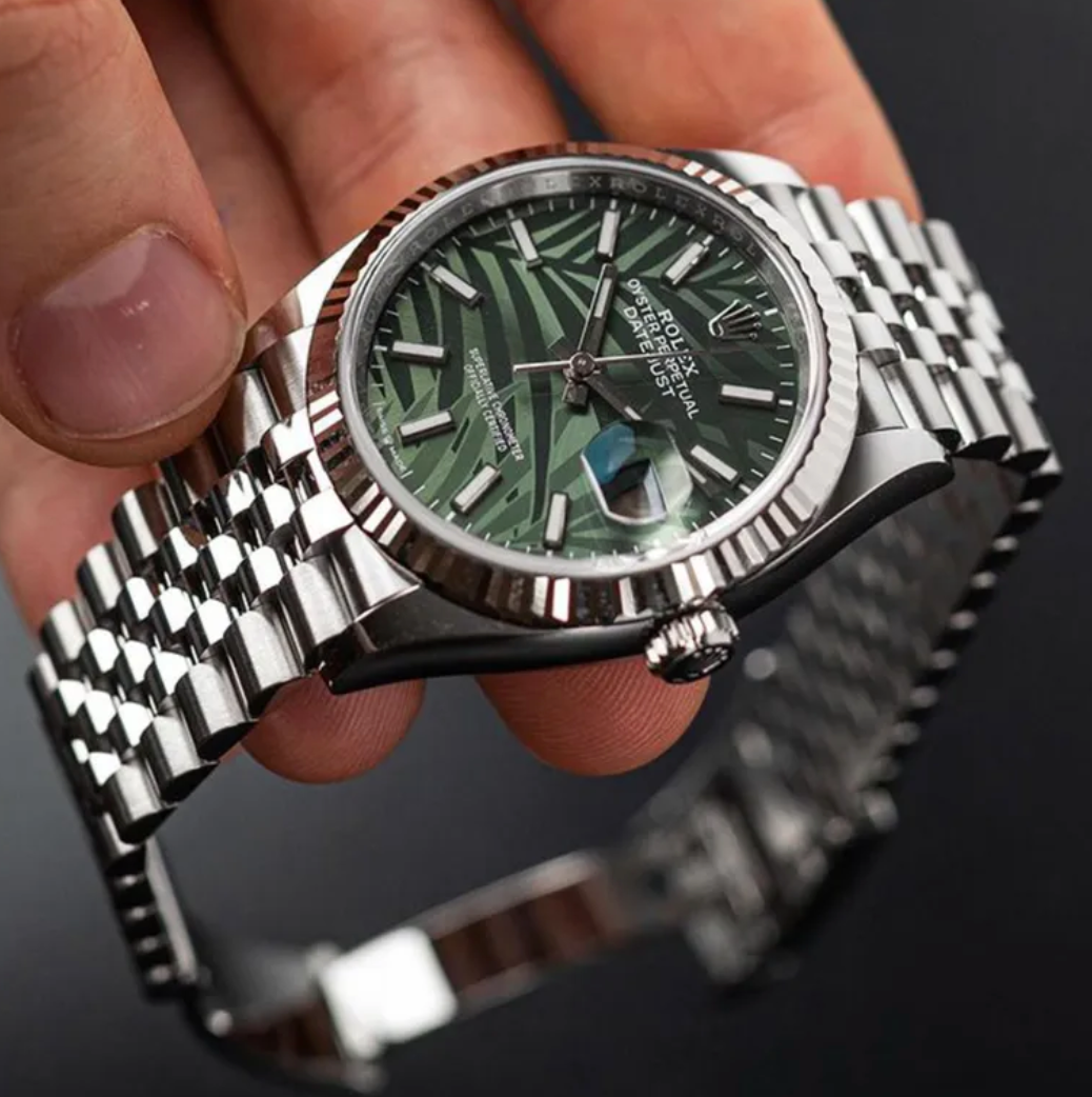 Rolex replica Datejust 36mm 126234 green palm dial
