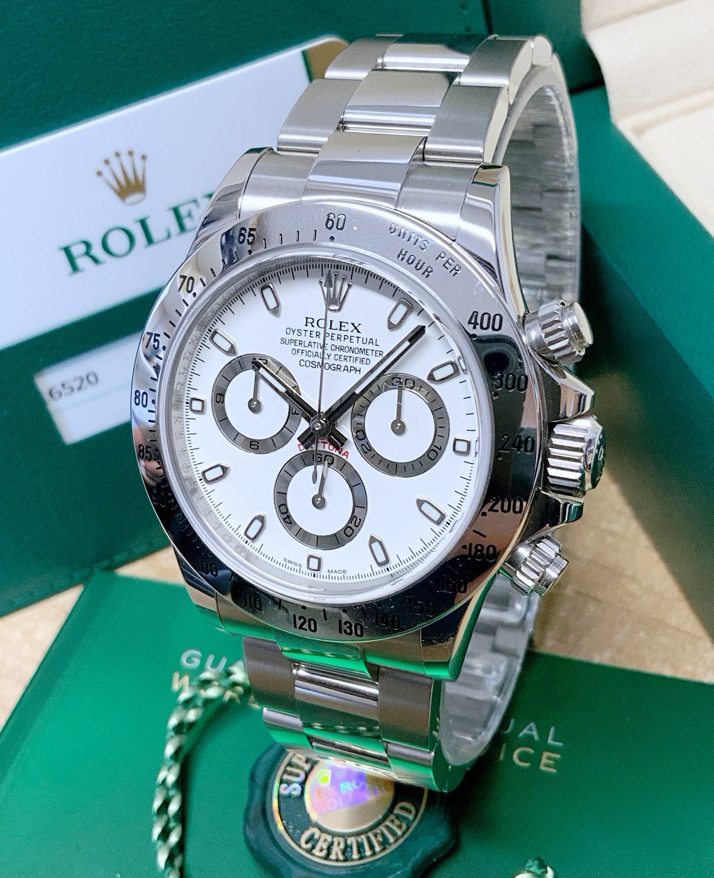 Rolex replica daytona 116520 white dial