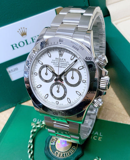 Rolex replica daytona 116520 white dial