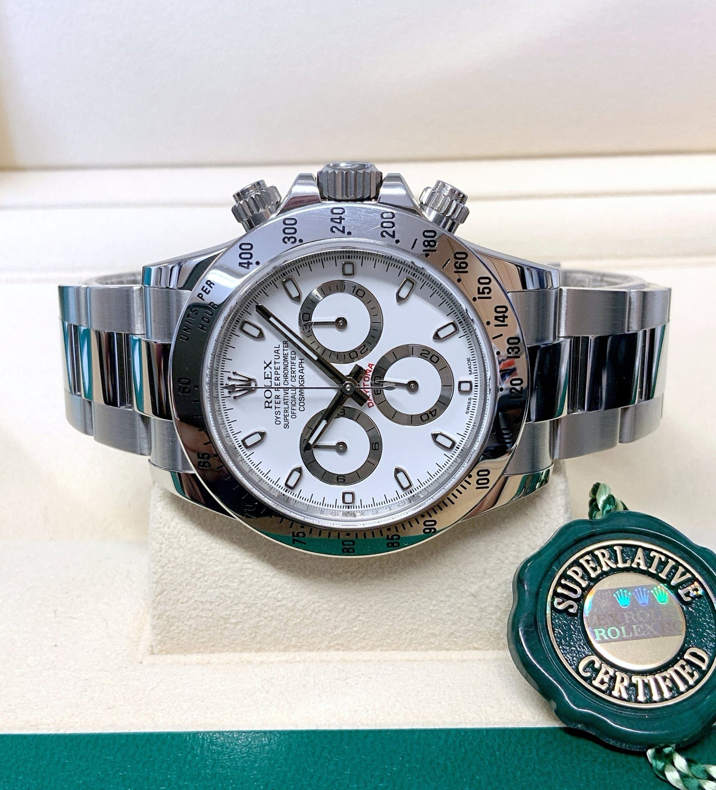 Rolex replica daytona 116520 white dial