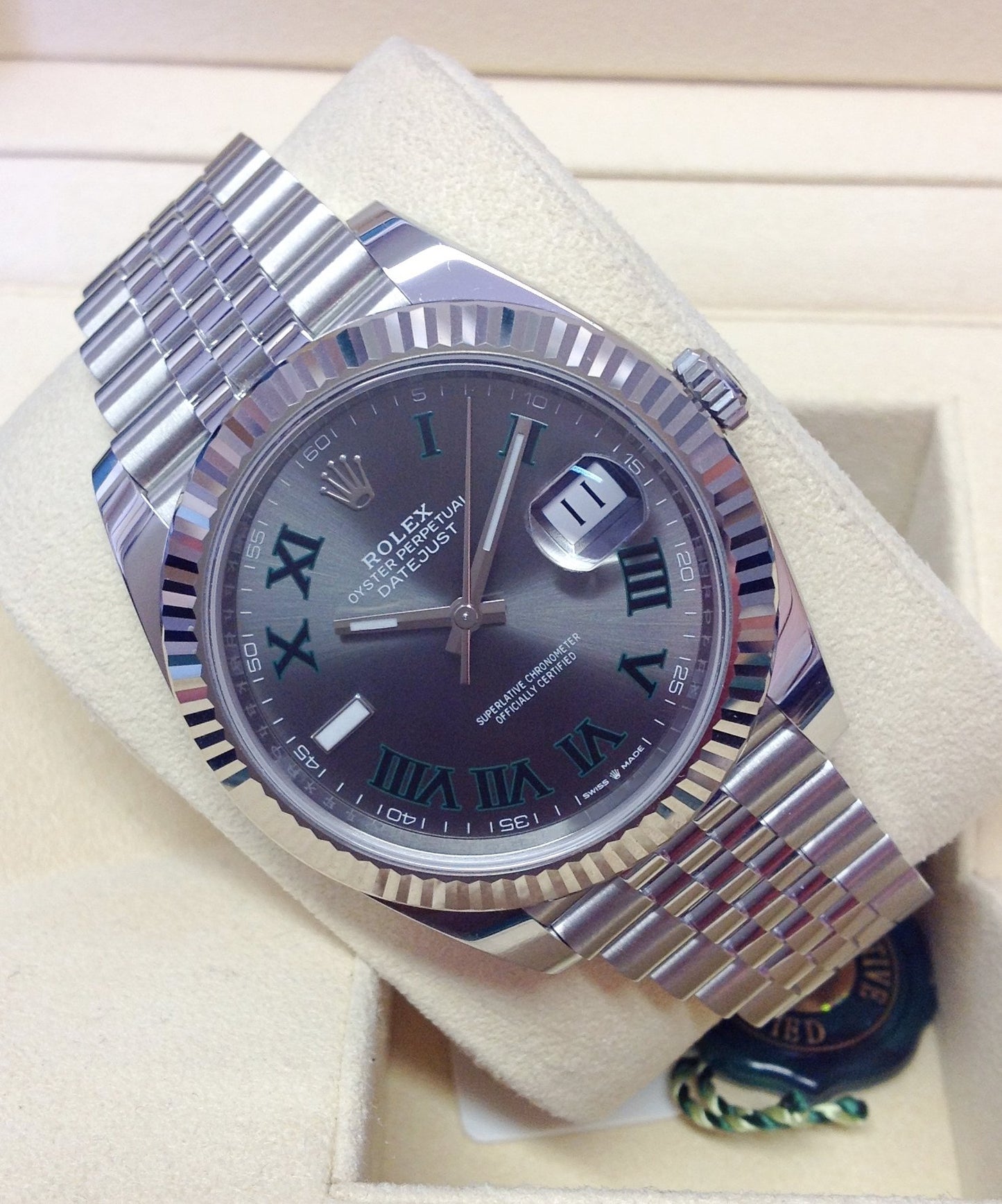 Rolex replica Datejust 41 126334 Wimbledon Dial jubilèè
