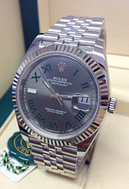 Rolex replica Datejust 41 126334 Wimbledon Dial jubilèè