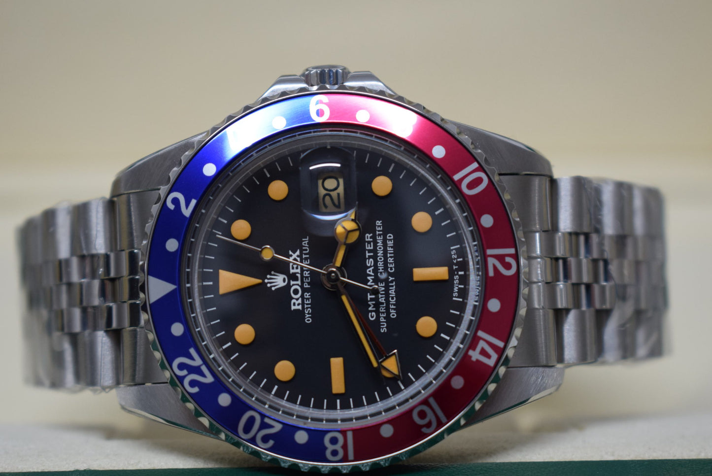 Rolex replica GMT Master 1675 pepsi vintage jubilee