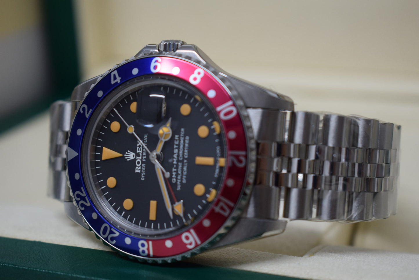 Rolex replica GMT Master 1675 pepsi vintage jubilee