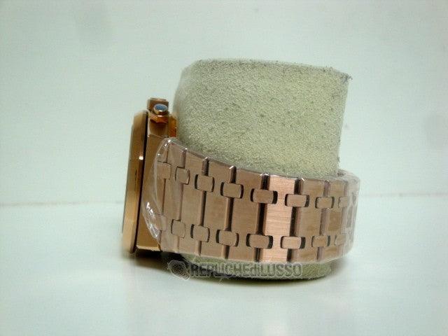 Audemars Piguet replica royal oak chrono Leo Messi rose gold black dial orologio replica copia lusso