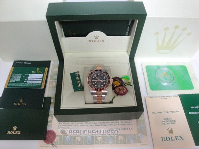 Rolex replica GMT master II ceramica acciaio everose 126711CHNR basilea 2018