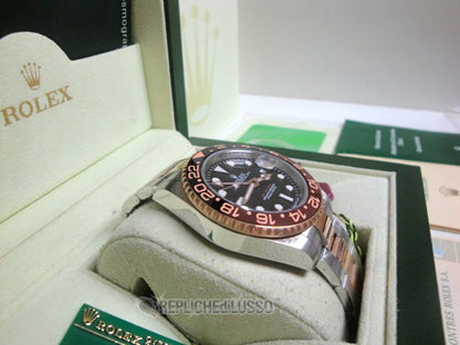 Rolex replica GMT master II ceramica acciaio everose 126711CHNR basilea 2018