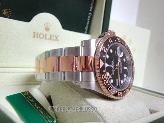 Rolex replica GMT master II ceramica acciaio everose 126711CHNR basilea 2018