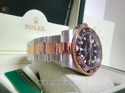 Rolex replica GMT master II ceramica acciaio everose 126711CHNR basilea 2018