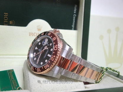 Rolex replica GMT master II ceramica acciaio everose 126711CHNR basilea 2018