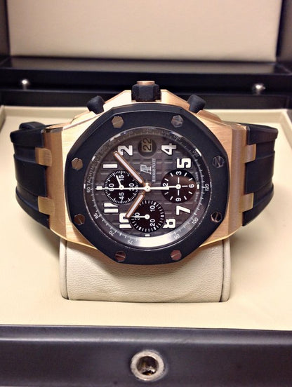 Audemars Piguet replica Royal Oak Offshore Chronograph Rose Gold 25940OK.00.D002CA.01.A gommino old style