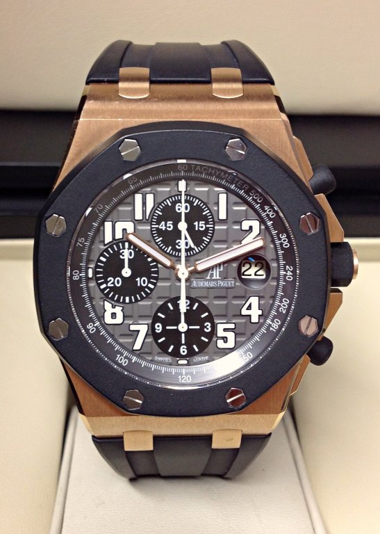 Audemars Piguet replica Royal Oak Offshore Chronograph Rose Gold 25940OK.00.D002CA.01.A gommino old style